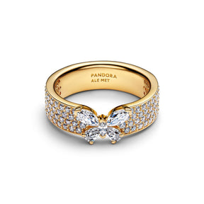 Pandora Timeless Sparkling Butterfly Bold sormus, keltakullattu, 164270C01
