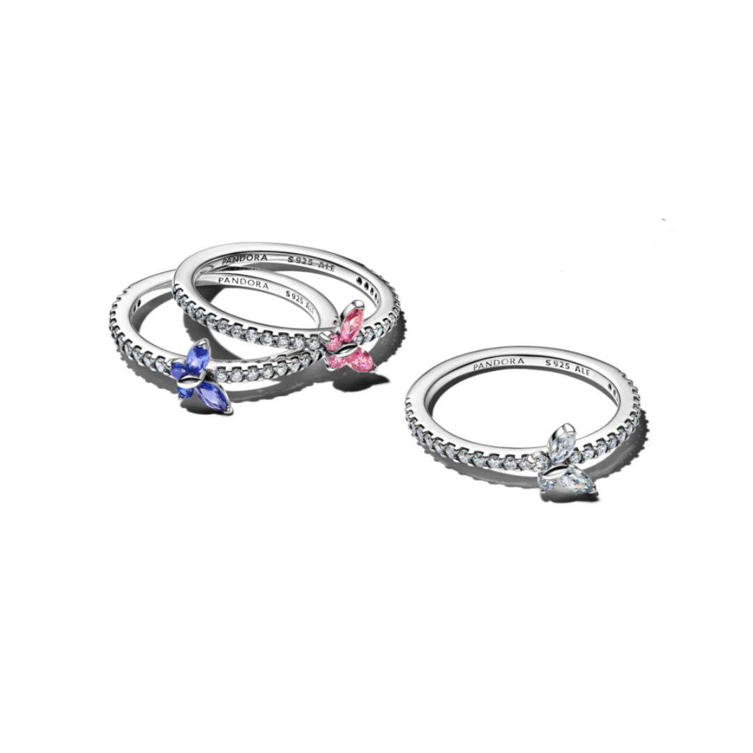 Pandora Timeless Sparkling Butterfly sormus, hopea, 194269C01