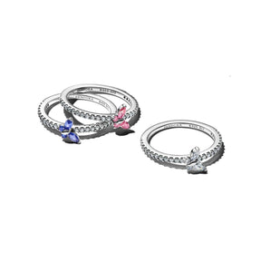 Pandora Timeless Sparkling Butterfly sormus, hopea, 194269C01