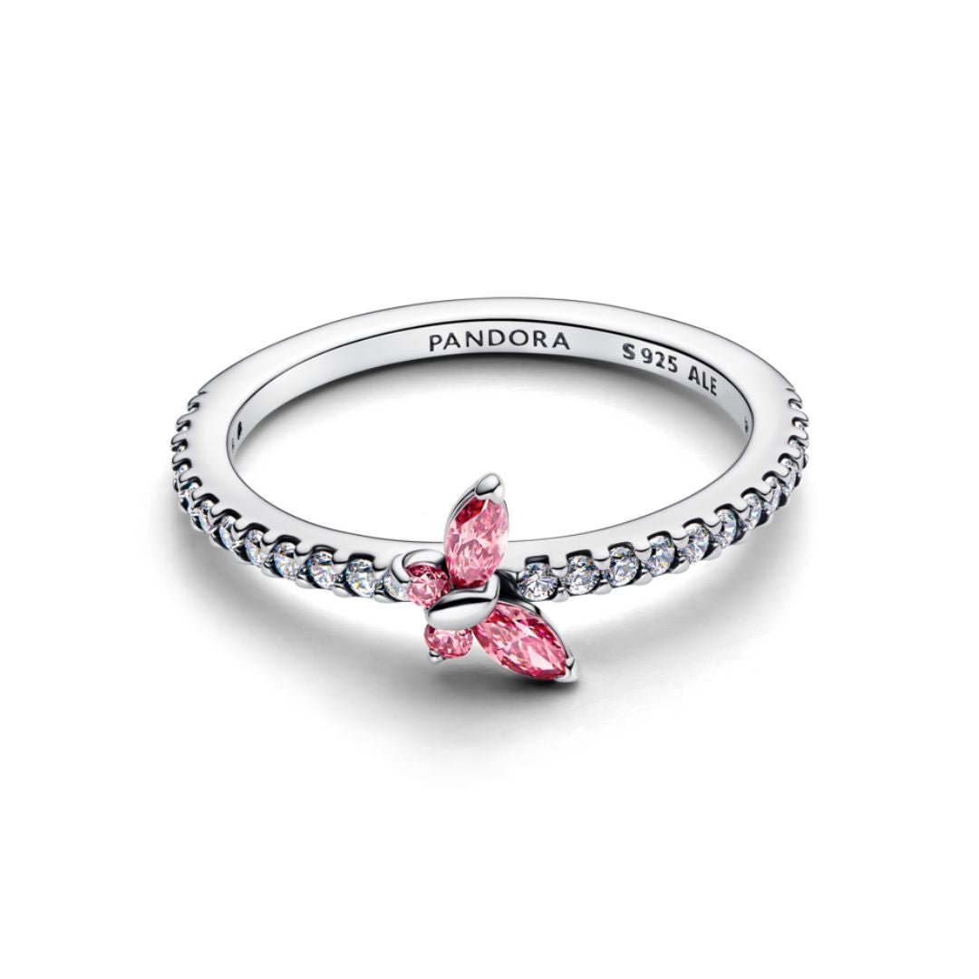 Pandora Timeless Sparkling Butterfly sormus, hopea, 194269C02