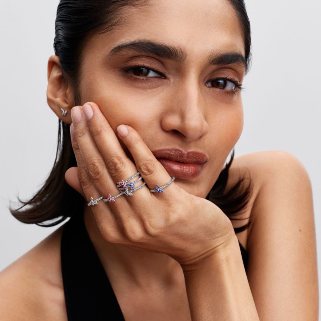 Pandora Timeless Sparkling Butterfly sormus, hopea, 194269C02