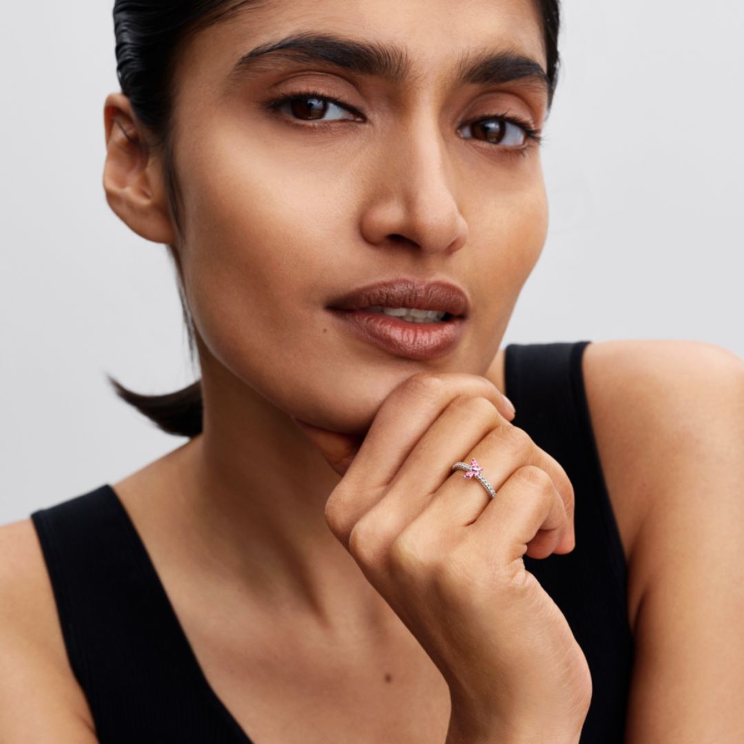 Pandora Timeless Sparkling Butterfly sormus, hopea, 194269C02