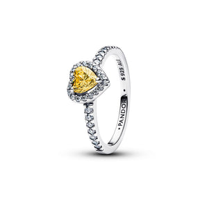Pandora Timeless Sparkling Elevated Heart sormus, hopea, 198421C06