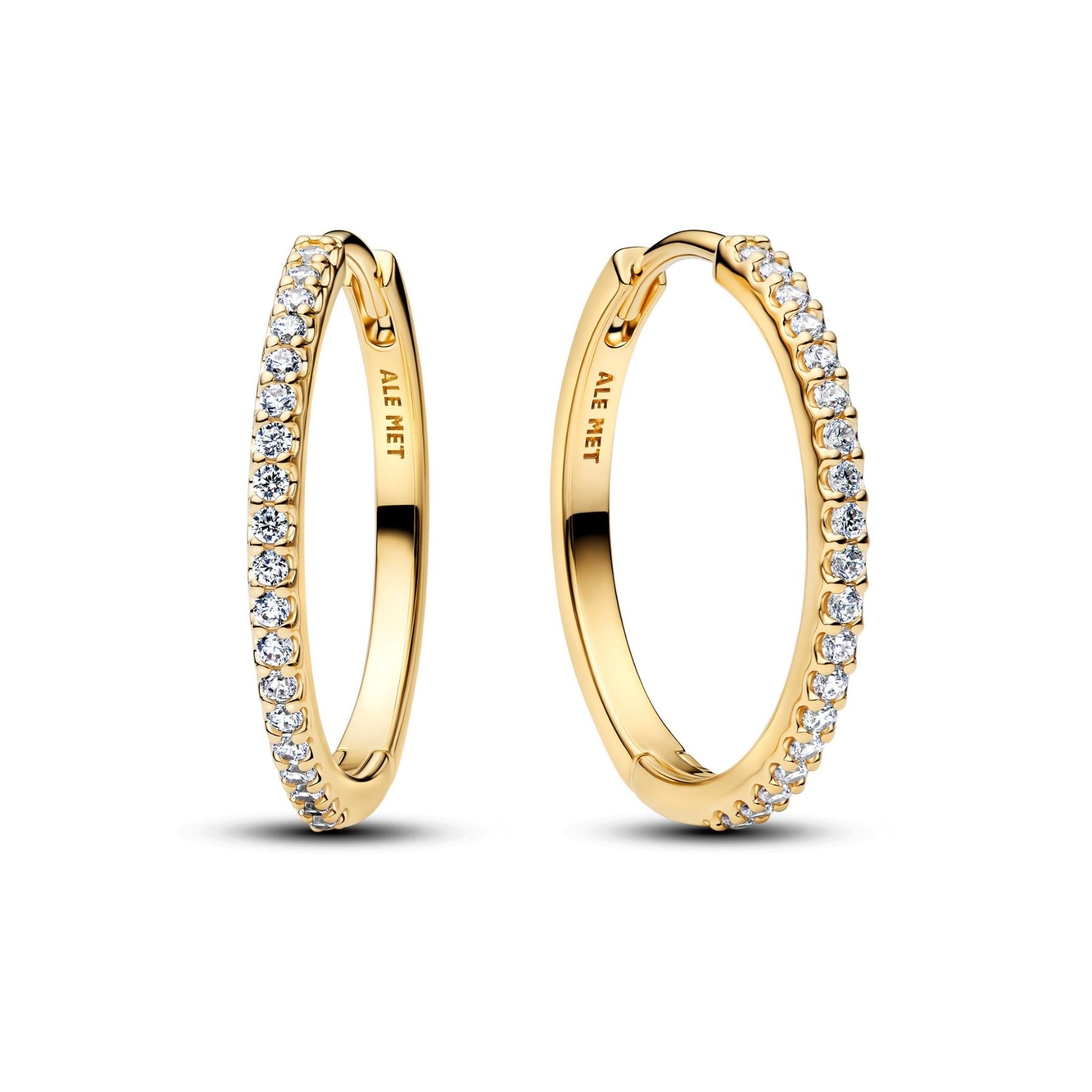 Pandora Timeless Sparkling Hoop rengaskorvakorut, kullattu, 264652C01