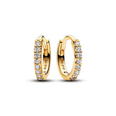 Pandora Timeless Sparkling Huggie rengaskorvakorut, keltakullattu, 263015C01