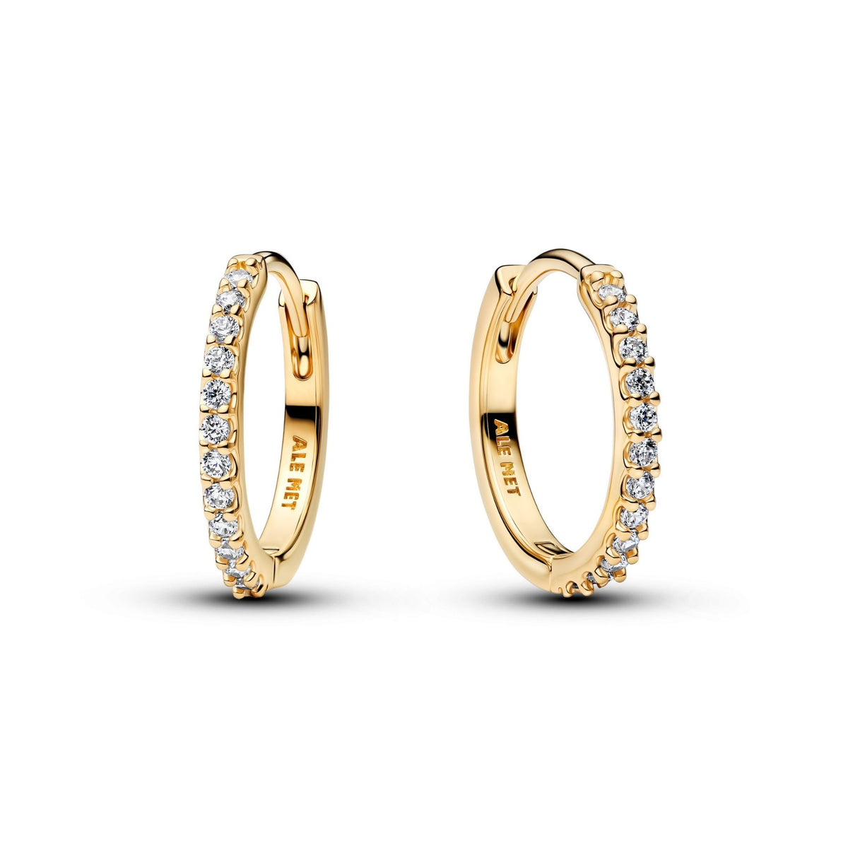 Pandora Timeless Sparkling Mini Hoop korvakorut, kullattu, 264649C01