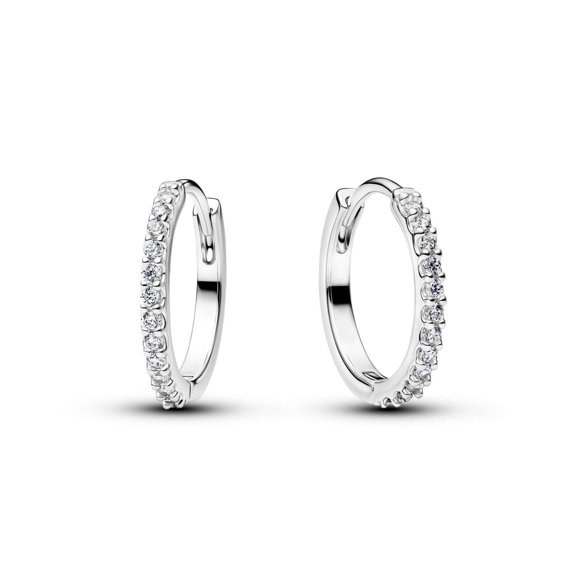 Pandora Timeless Sparkling Mini Hoop rengaskorvakorut, hopea, 294649C01