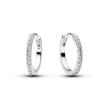 Pandora Timeless Sparkling Mini Hoop rengaskorvakorut, hopea, 294649C01