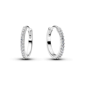 Pandora Timeless Sparkling Mini Hoop rengaskorvakorut, hopea, 294649C01