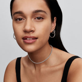 Pandora Timeless Sparkling Mini Hoop rengaskorvakorut, hopea, 294649C01