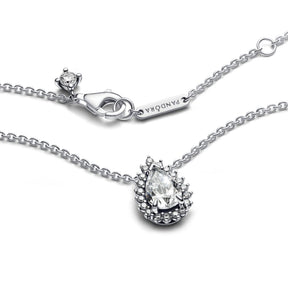 Pandora Timeless Sparkling Pear Halo kaulakoru, hopea, 392832C01-45