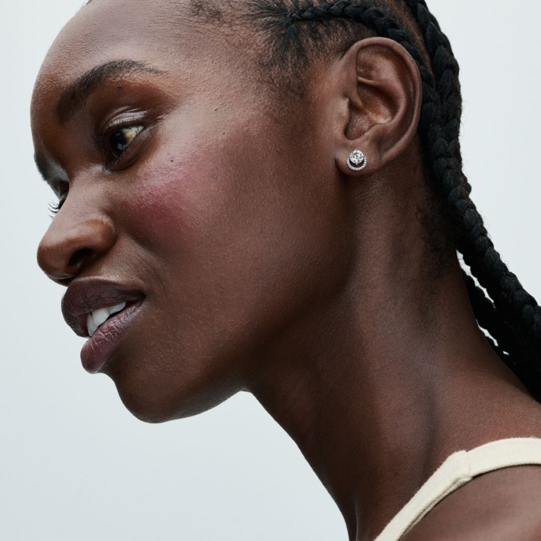 Pandora Timeless Sparkling Round Halo tappikorvakorut, hopea, 291248C01