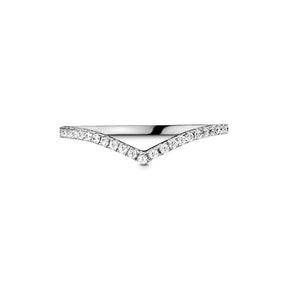 Pandora Timeless Sparkling Wishbone sormus, hopea, 196316CZ