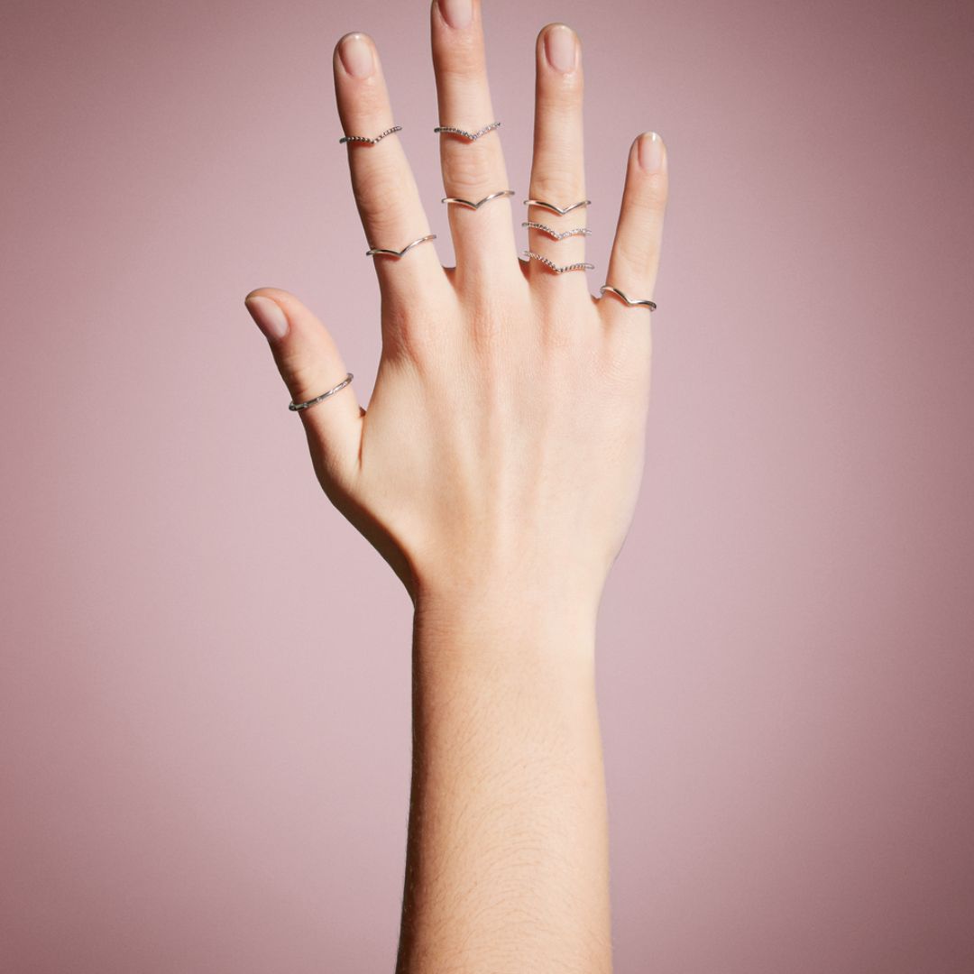 Pandora Timeless Sparkling Wishbone sormus, hopea, 196316CZ