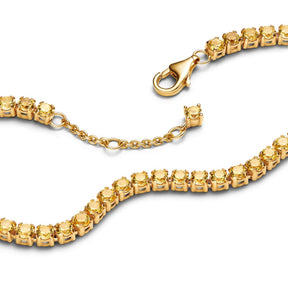 Pandora Timeless Sparkling Yellow Tennis rannekoru, keltakullattu, 561469C03