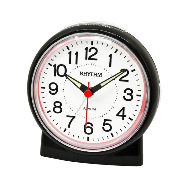 Rhythm Alarm Clock, Black CRE318-NR02