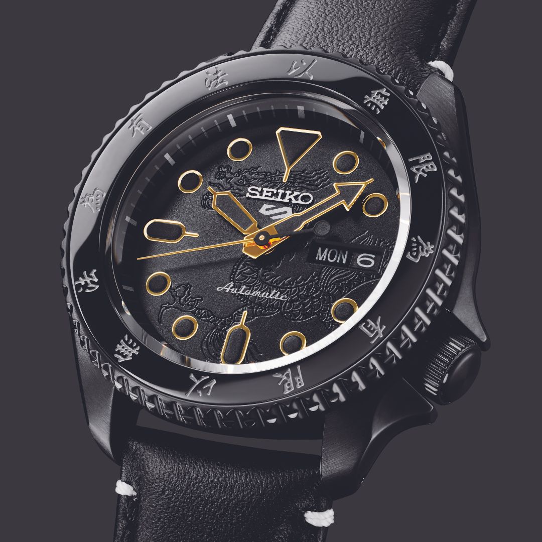 Seiko 5 Sports 55th Anniversary Bruce Lee Limited Edition rannekello, SRPK39K1