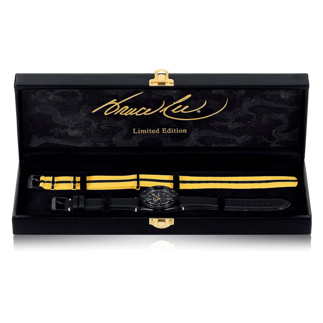 Seiko 5 Sports 55th Anniversary Bruce Lee Limited Edition rannekello, SRPK39K1