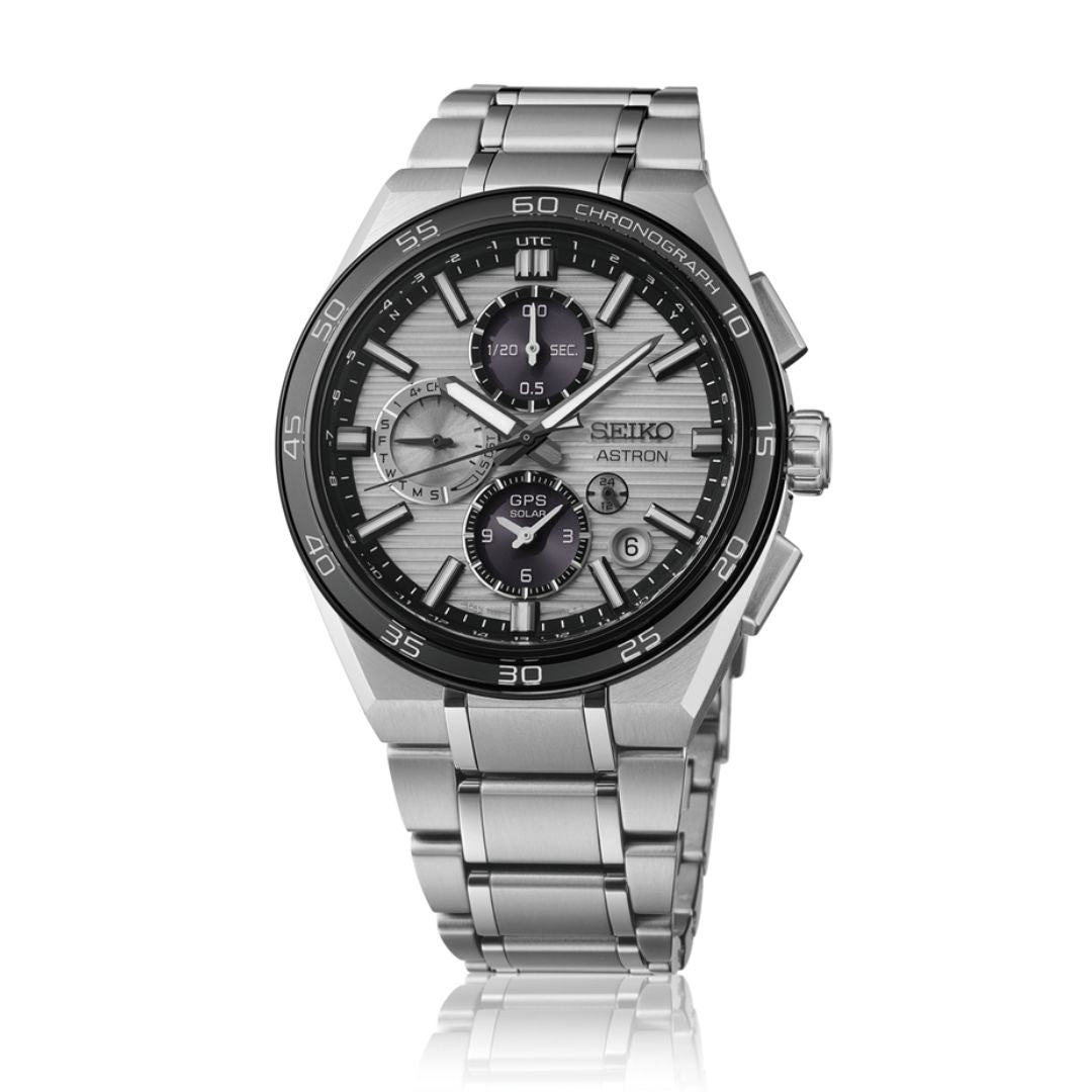 Seiko Astron Premium GPS Solar Dual-Time Chronograph rannekello SSK009J1