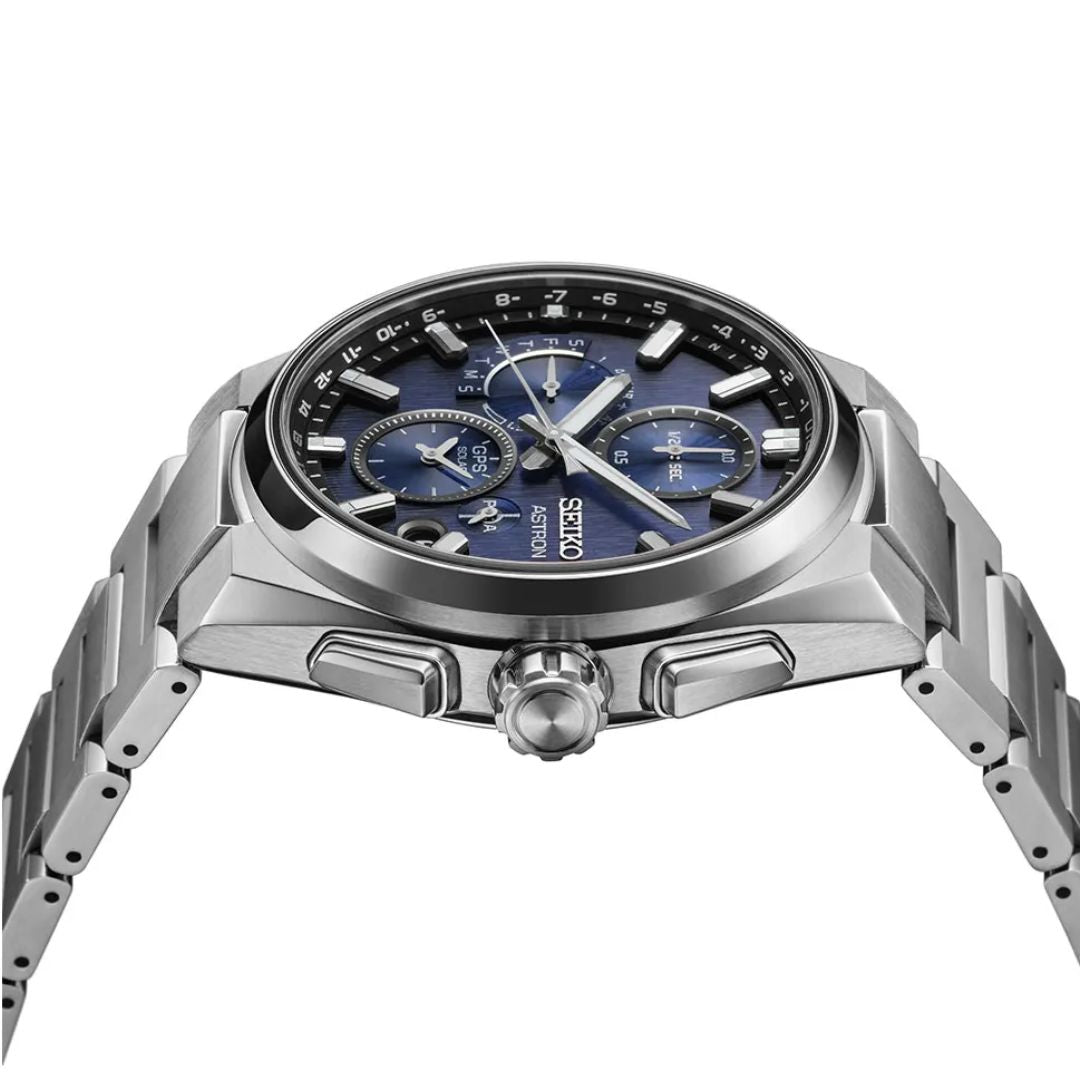 Seiko Astron SSH161J1 GPS Solar Dual-Time Chronograph miesten rannekello
