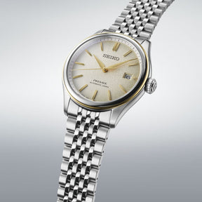 Seiko Presage Classic SPB478J1 miesten rannekello, kultainen kellotaulu