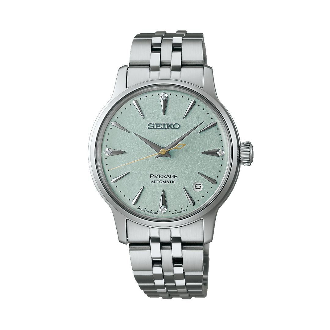Seiko Presage Cocktail Time Frozen Mojito Diamond Watch, SRPL63J1