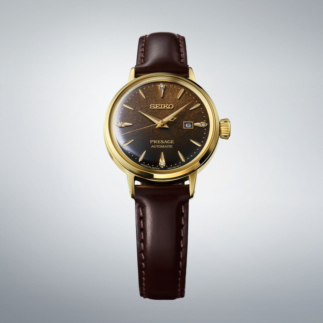 SEIKO PRESAGE 腕時計 ゴールド/ブラウン Seiko Presage Cocktail Time Watch, SRE020J1