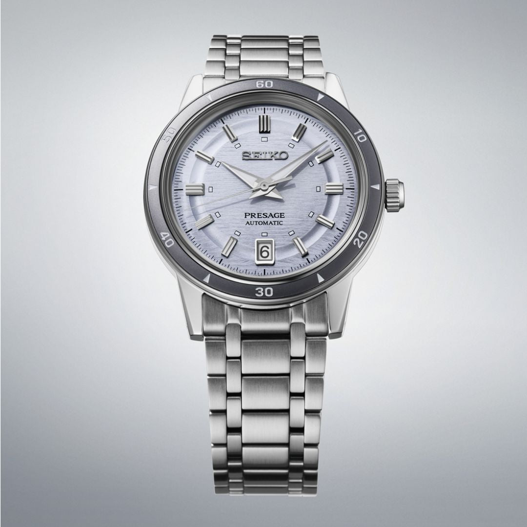 Seiko Presage Style 60’s SRPL73J1 rannekello, ruostumatonta terästä