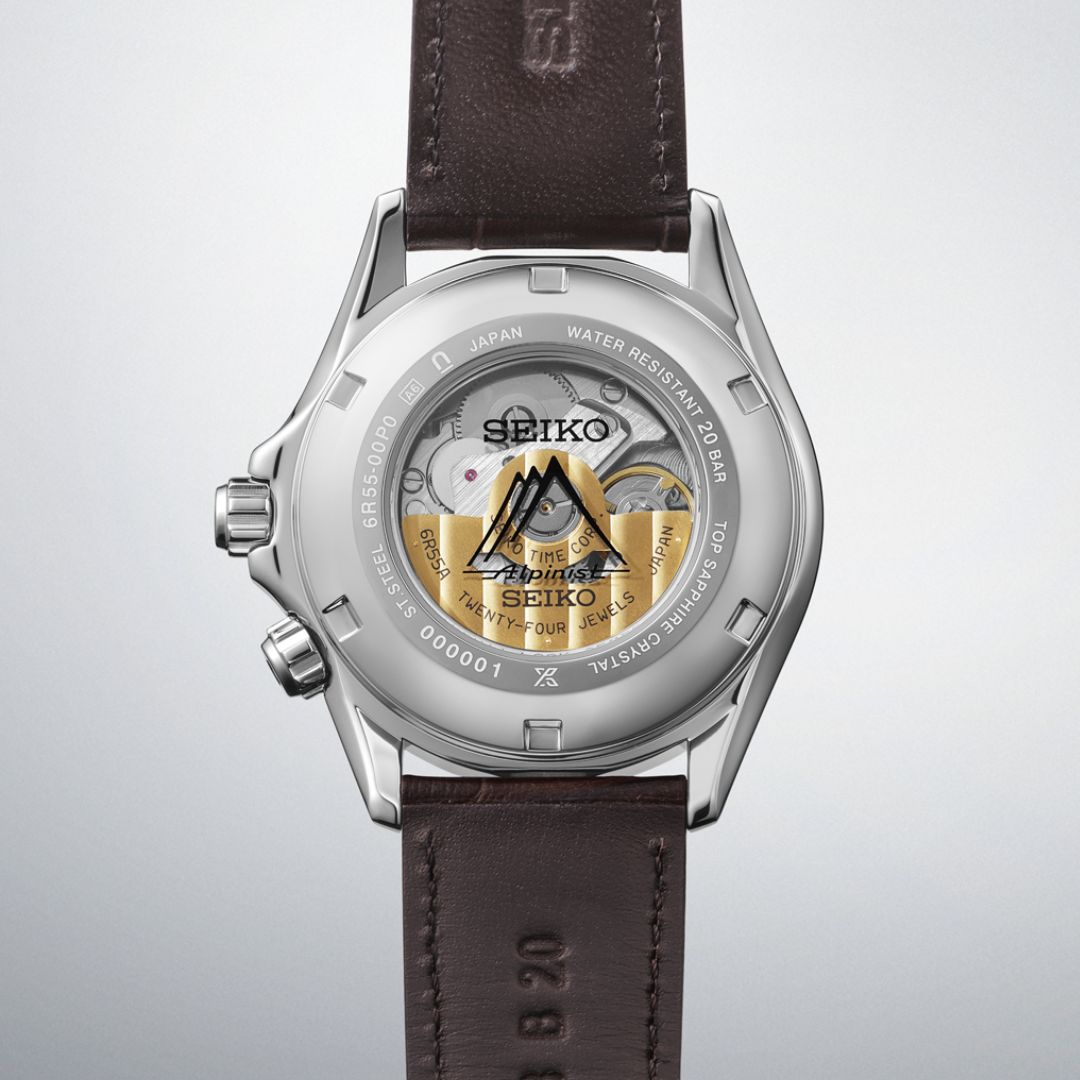 Seiko Prospex Land Alpinist SPB507J1 miesten rannekello avoin takaosa