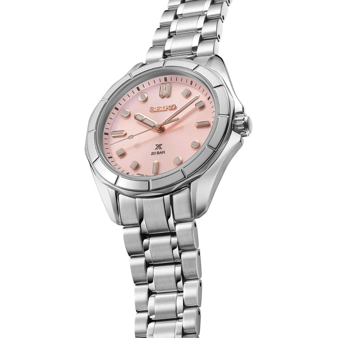 Seiko Prospex Marine Sports Shell Pink  SUR597J1 naisten rannekello