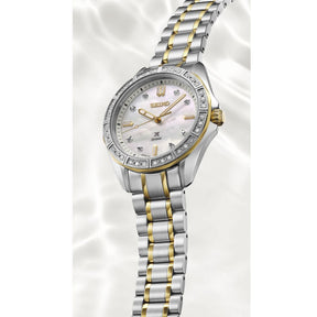 Seiko Prospex Sea rannekello helmiäistaululla ja timanteilla, SUR622J1