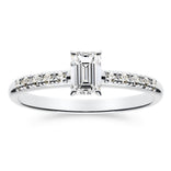 Silván Charlotte Emerald timanttisormus 0,60ct, valkokultaa, Silván vihkisormukset