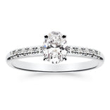 Silván Charlotte Ovaali timanttisormus 0,60ct, valkokultaa, Silván vihkisormukset