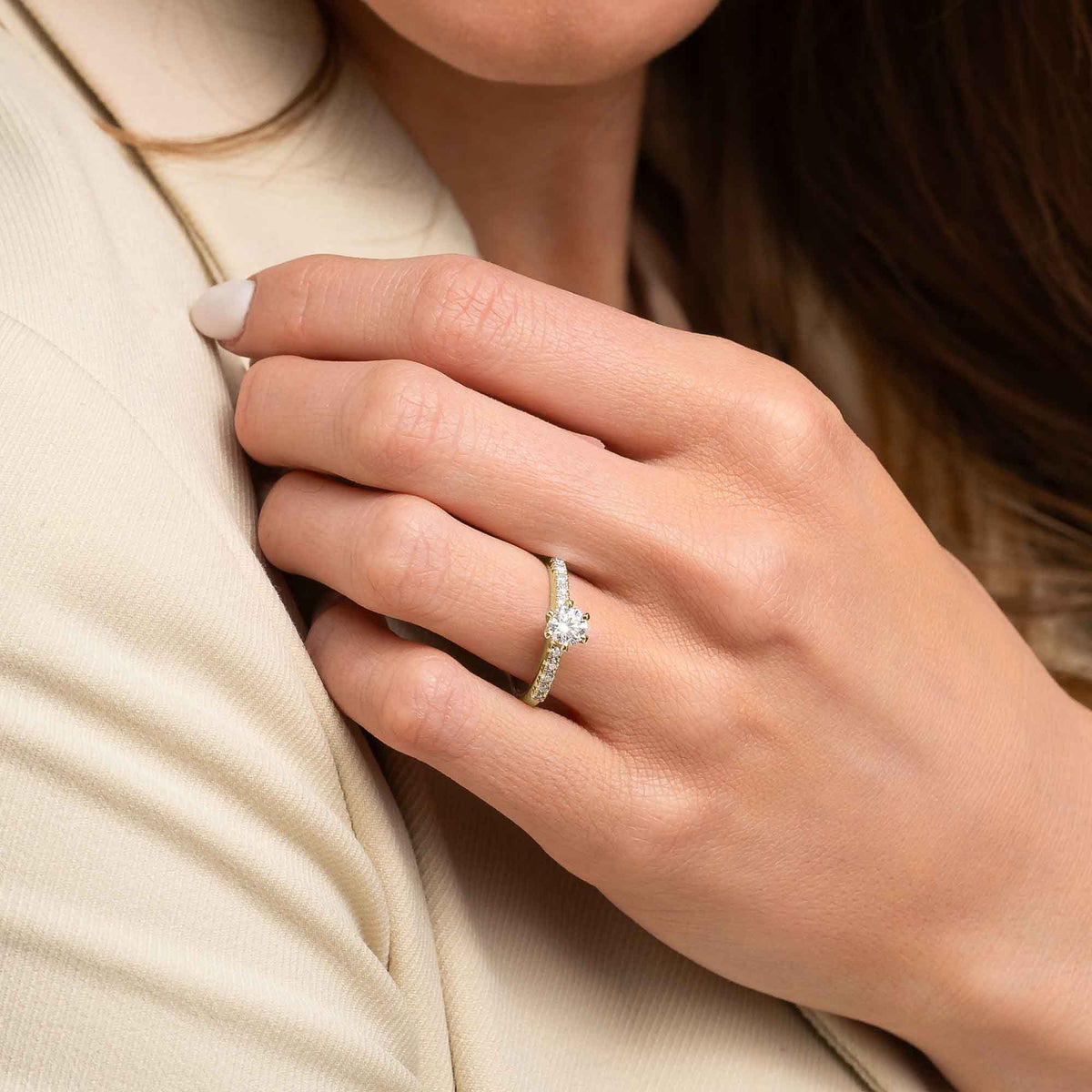 Silván Charlotte timanttisormus 0,40ct, 14K keltakultaa, Silván vihkisormukset