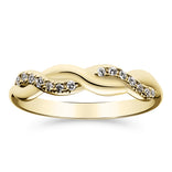 Silván Henrietta timanttisormus 0,10ct, 14K keltakultaa, Silván vihkisormukset