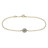 Silván Lauriel timanttirannekoru 0,23ct, keltakultaa, Silván timanttikorut