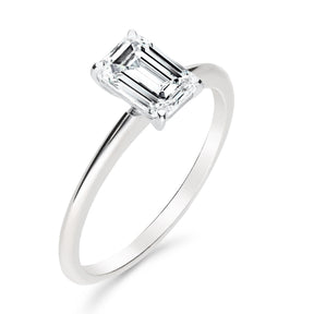 Silván Solitaire Emerald timanttisormus 1,00ct, valkokultaa, Silván vihkisormukset