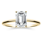 Silván Solitaire Emerald timanttisormus 1,50ct, keltakultaa, Silván vihkisormukset