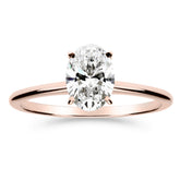 Silván Solitaire Ovaali timanttisormus 1,00ct, rosekultaa, Silván vihkisormukset