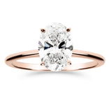 Silván Solitaire Ovaali timanttisormus 1,50ct, rosekultaa, Silván vihkisormukset