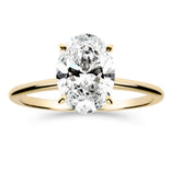 Silván Solitaire Ovaali timanttisormus 2,00ct, keltakultaa, Silván vihkisormukset