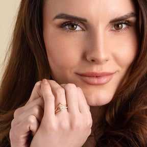 Silván Charlotte Ovaali timanttisormus 0,60ct, keltakultaa, Silván vihkisormukset