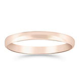 Silván kihlasormus 2mm puolipyöreä, 14K rosekultaa, Silván kihlasormukset