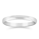 Silván kihlasormus 2mm puolipyöreä, 14K valkokultaa, Silván kihlasormukset
