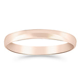 Silván kihlasormus 3mm puolipyöreä, 14K rosekultaa, Silván kihlasormukset