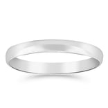 Silván kihlasormus 3mm puolipyöreä, 14K valkokultaa, Silván kihlasormukset - Silván - Laatukoru