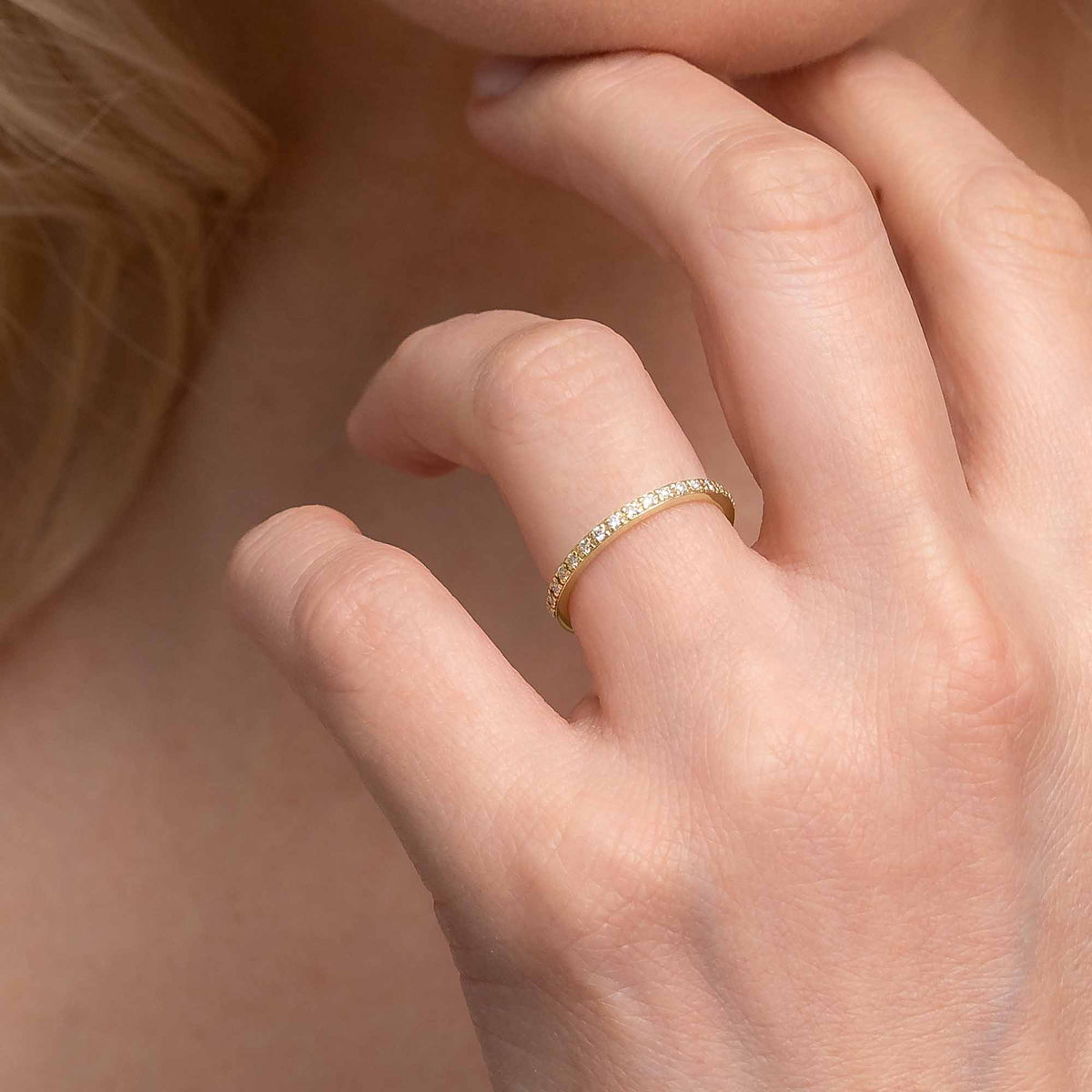 Silván Mimosa timanttisormus 0,17ct, 14K keltakultaa, Silván vihkisormukset