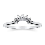 Silván sivusormus timanteilla 0,07ct, 14K valkokultaa, Silván vihkisormukset