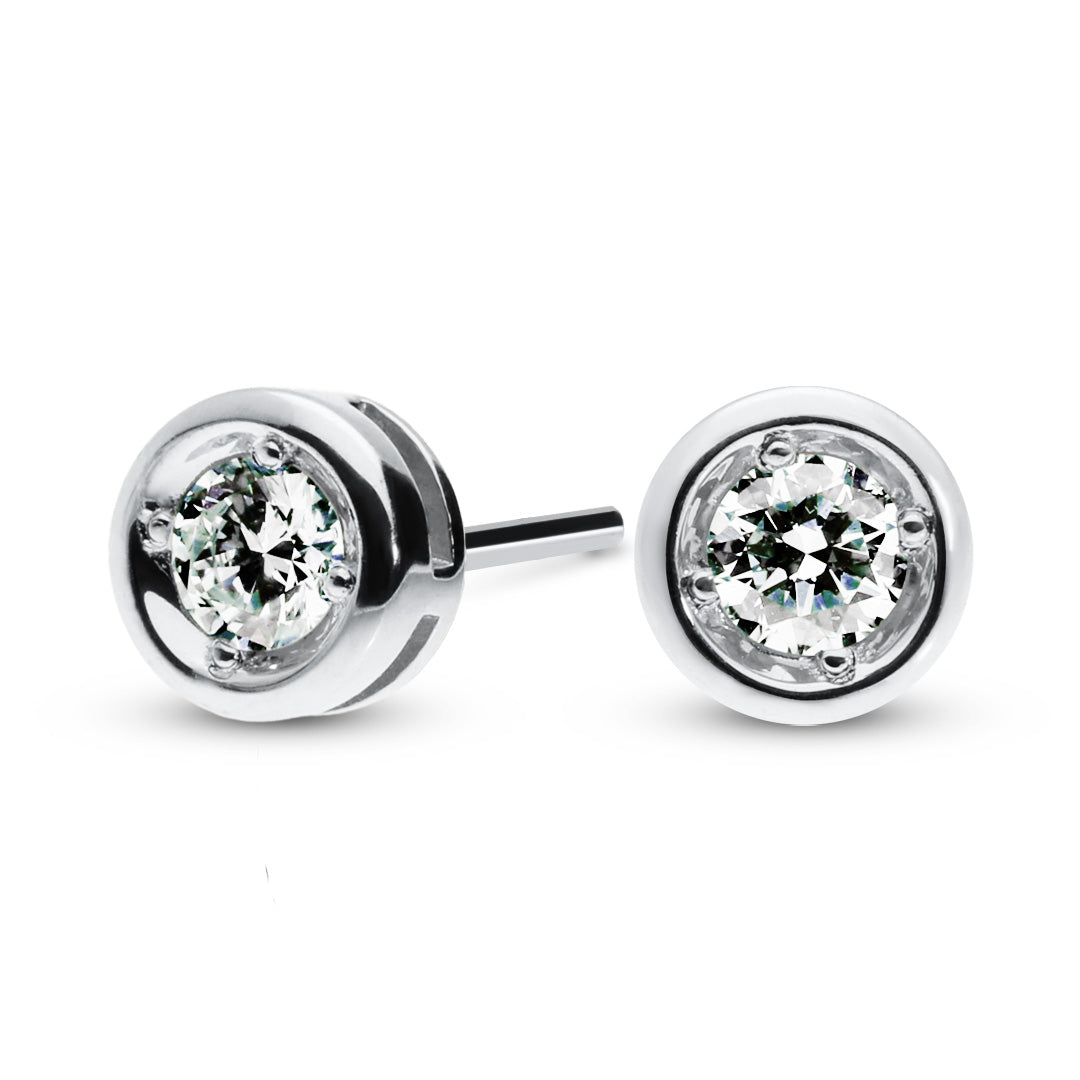 Stelle Lab Diamond korvakorut, hopea ja laboratoriotimantti