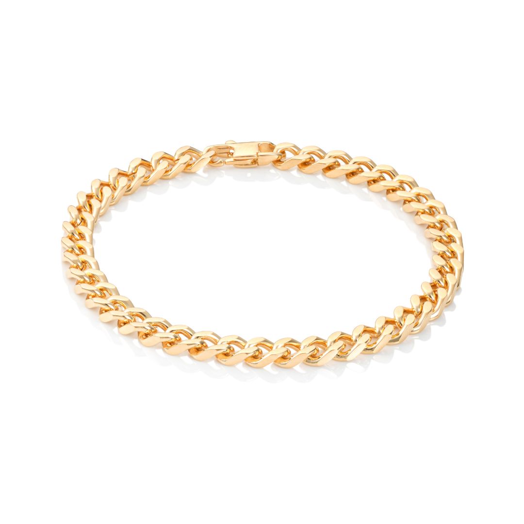 Stelle panssariranneketju 6mm, kullattu teräs